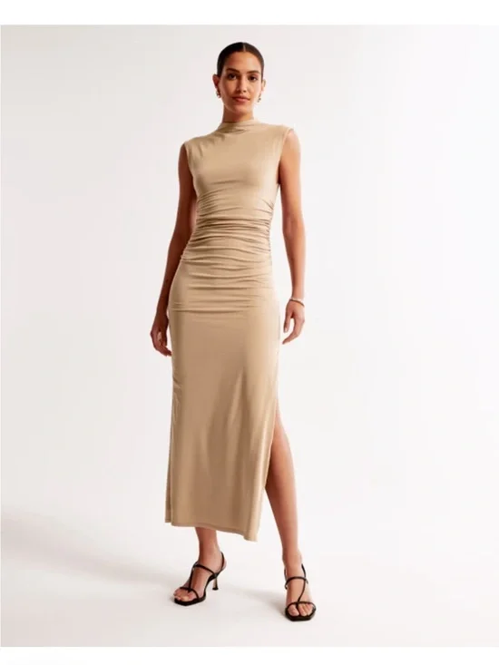 A&F Sleeveless Ruched Dress