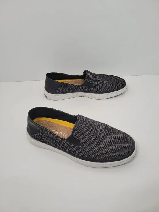 Cole Haan Grand Series Black Mesh Slip-On Loafer Casual Shoes Men Size 7