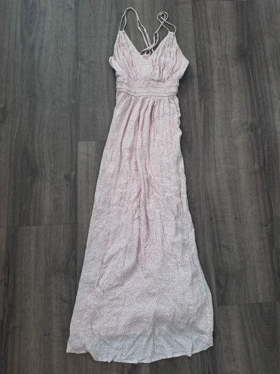 Abercrombie & Fitch Pale Pink Printed Maxi Dress