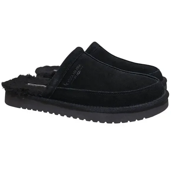 Koolaburra by UGG Men Bordon Scuff Mule Slippers Size US 9 Black Suede