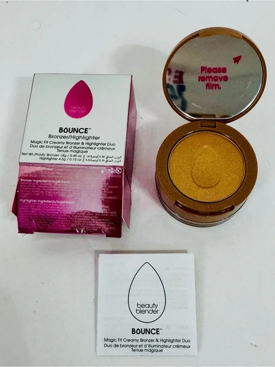 beautyblender Bounce Bronzer & Highlighter Duo - Gold and Pink Accents