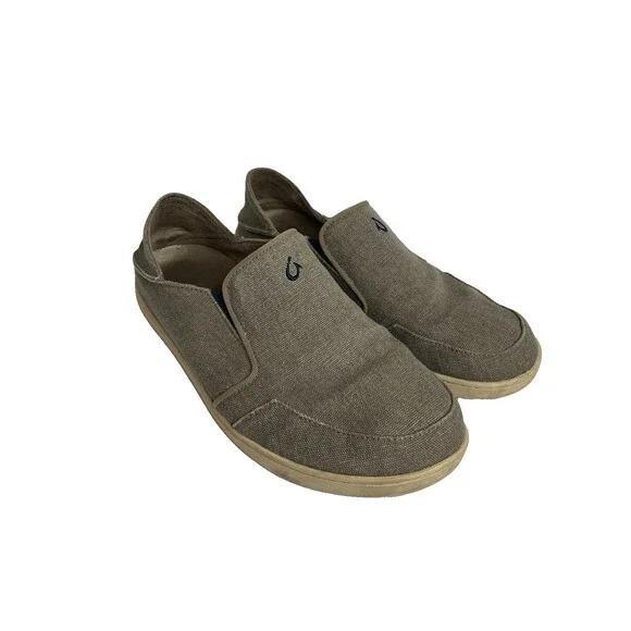 OluKai Nohea Lole slip-on shoes Tan Beige Men's  9.5