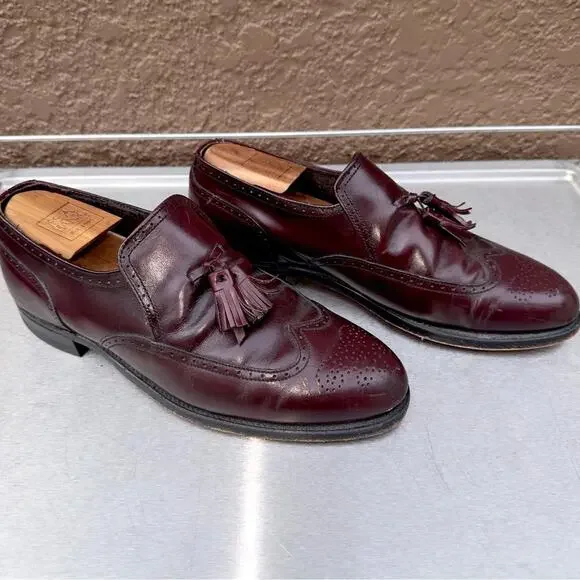 Bostonian Classics Burgundy Leather Loafer Dress Shoes - Size 8 D/B