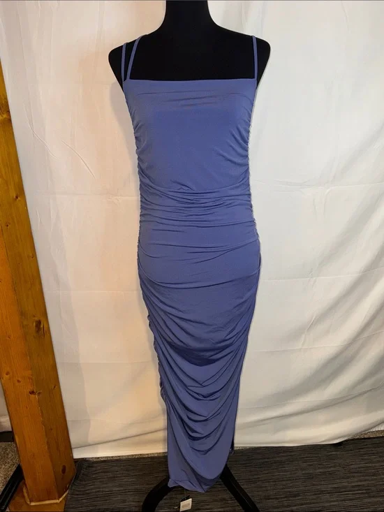 Abercrombie & Fitch ruched bodycon midi dress