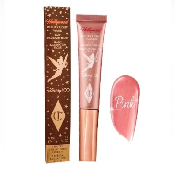 Charlotte Tilbury x Disney 100 Hollywood Beauty Light Wand, highlight-blush NIB