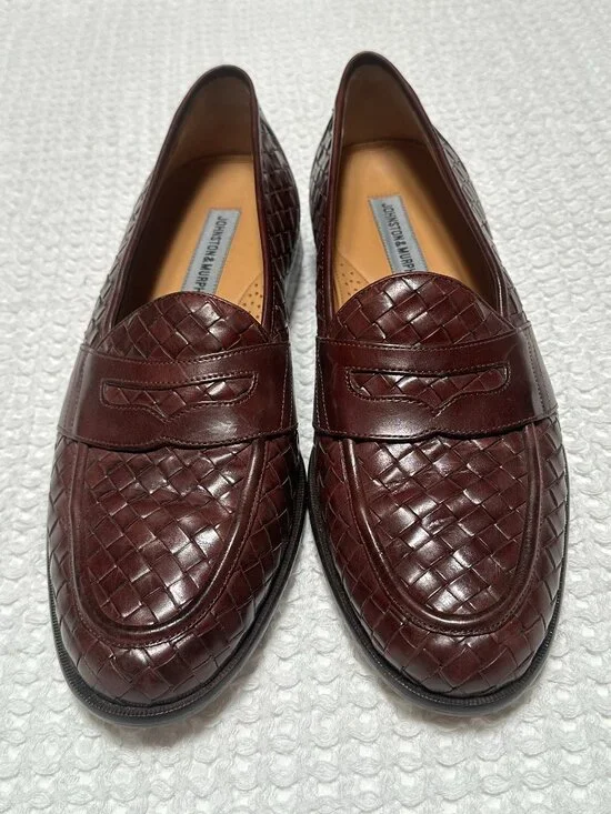 Johnston & Murphy Woven Leather Matching Shoes & Belt