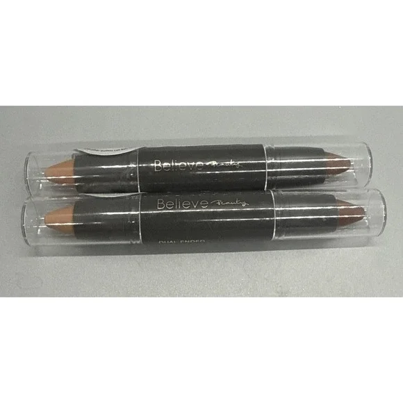 Believe Beauty Dual Ended Contour Stick Shade Deep 2 Pack New Sealed