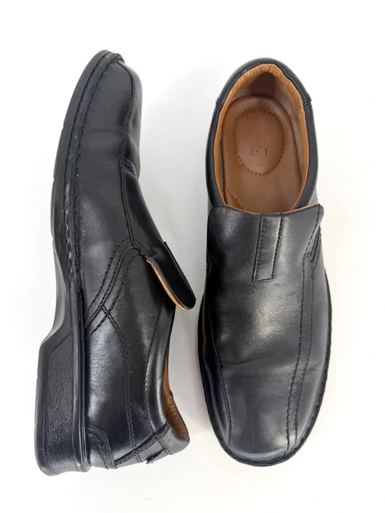 Clarks Escalade Step Leather Comfort Loafers 13 Airline Crew Business Casual