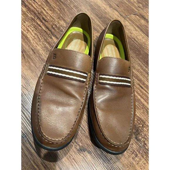 Bostonian Comonwealth Flexlite Men's Slip On Loafers Size‎ 10.5 M Brown Leather