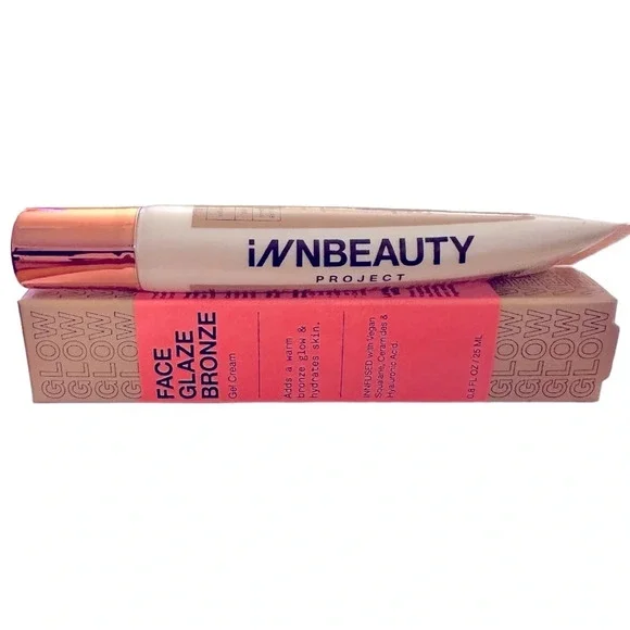 NWB Bronze Face Glaze Gel Cream with‎ Squalane, Ceramides & Hyaluronic Acid