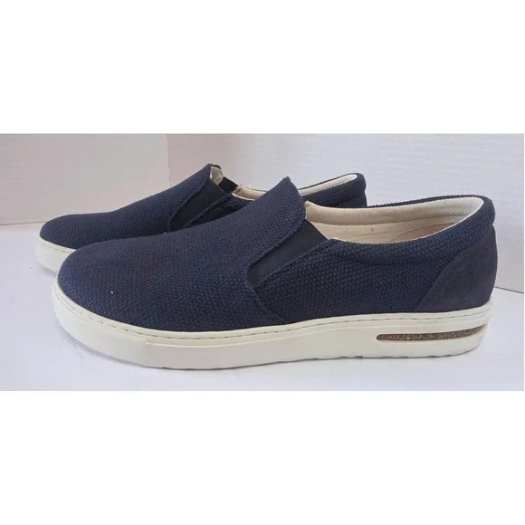 Birkenstock Osprey Navy Blue Textile Suede Slip On Sneakers 43 L12 M10 CALLOUT
