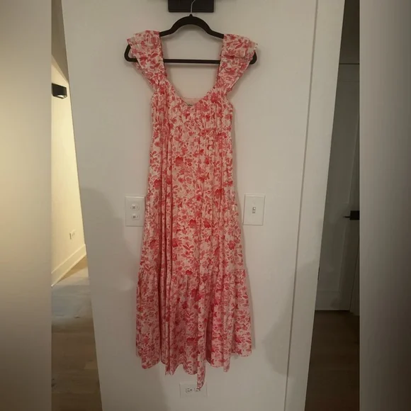Abercrombie & Fitch Red Floral Maxi Dress
