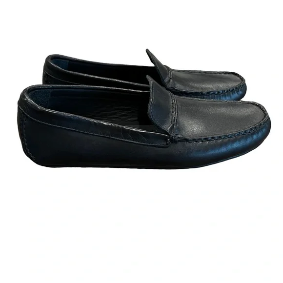 Allen Edmonds Super Sport Black Leather Slip-On Loafers Men's 7.5 NWOB Comfort