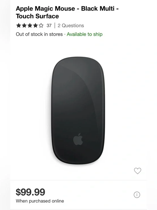 NEW NEVER OPENED Apple Magic Mouse Black