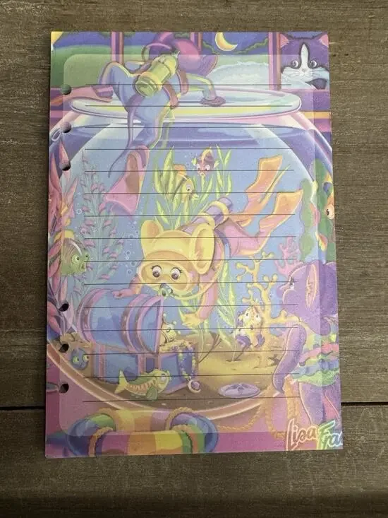 Lisa Frank Inspired Ocean Diver Size A5 Refill Paper (50 Sheets)