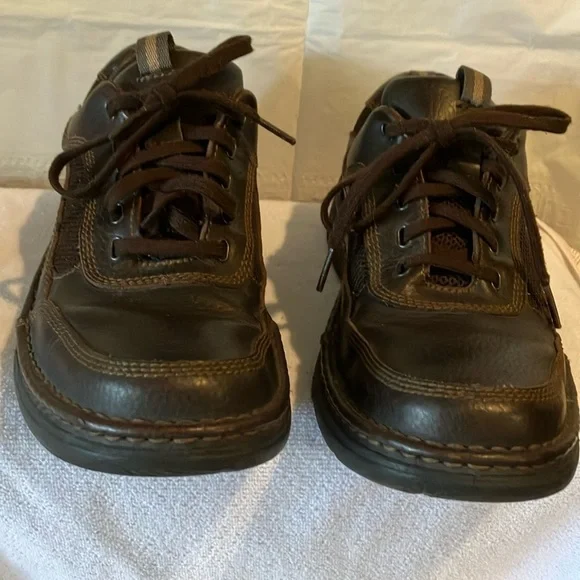 Streetcars Men’s Brown Oxford Leather Sz 10M Lace up Casual Shoes GUC