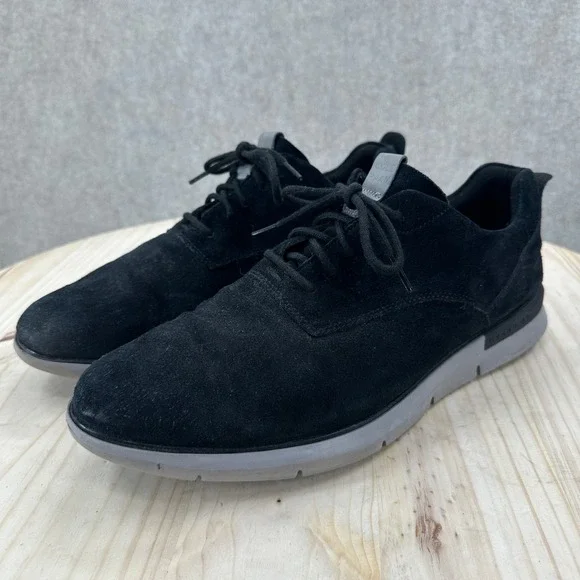 Cole Haan Grand Horizon Oxford Shoes Men 12M Black Suede Leather Dress Sneaker