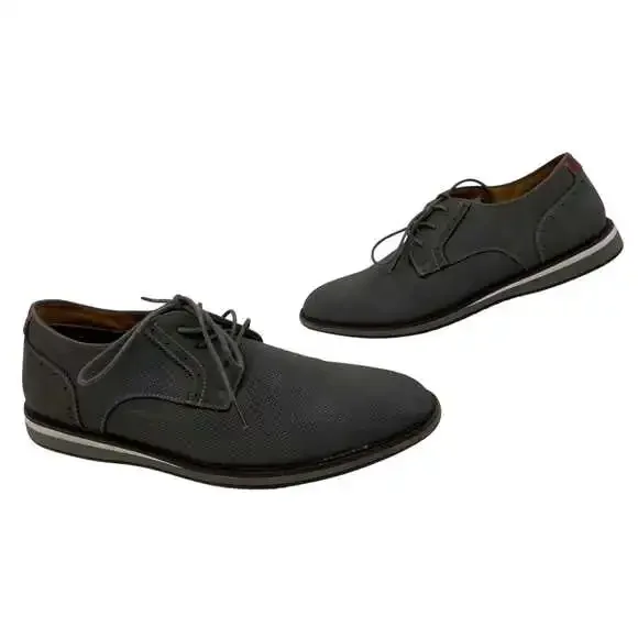 Steve Madden Gray Synthetic Oxford Shoes | Men’s Size 10.5
