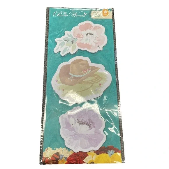 The Pioneer Woman 3-Pc Delaney Sticky Note Pad‎ Set