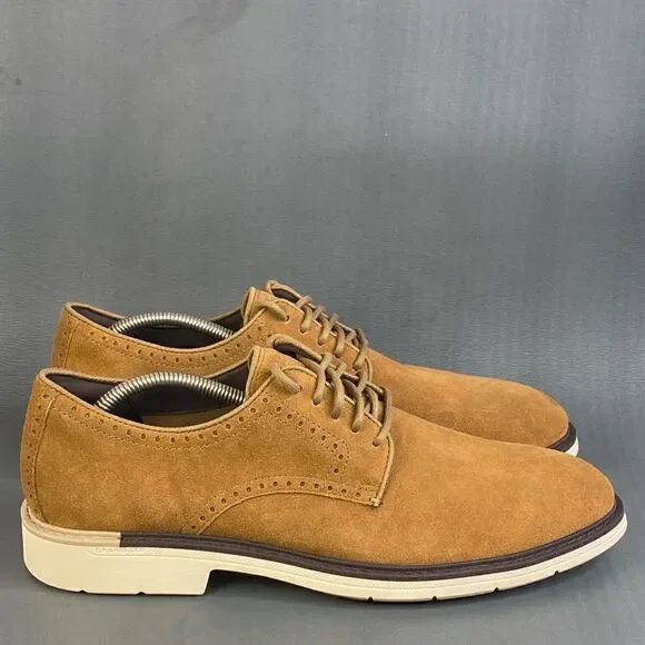 Mens Oxfords Cole Haan Go-To Plain Toe suede leather shoes new without box 11.5