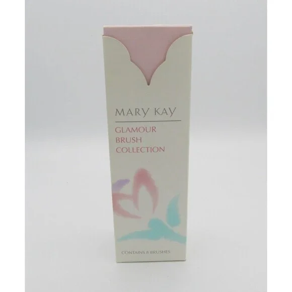 Mary Kay Glamour 8 Brush Collection #5472 with Holder Vase - NEW