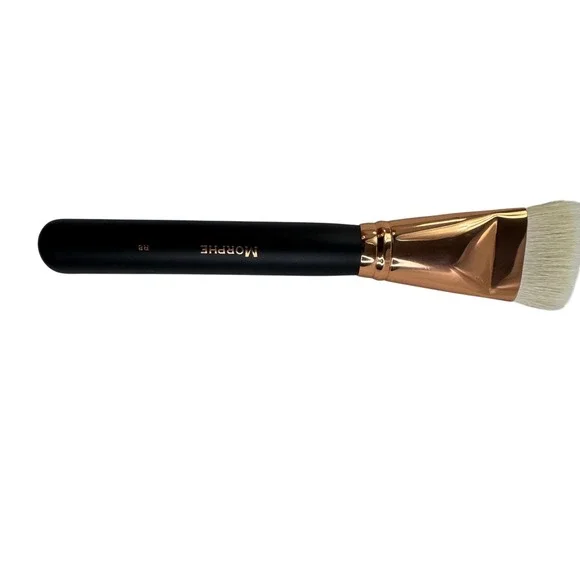 Morphe R8 Pro Flat Contour Brush Rose Gold Black Professional Makeup Tool