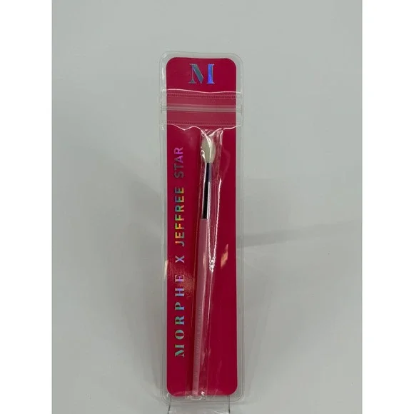 Morphe x Jeffree Star JS9 The Fluffer Crease Brush Pink Eye Makeup Blending New