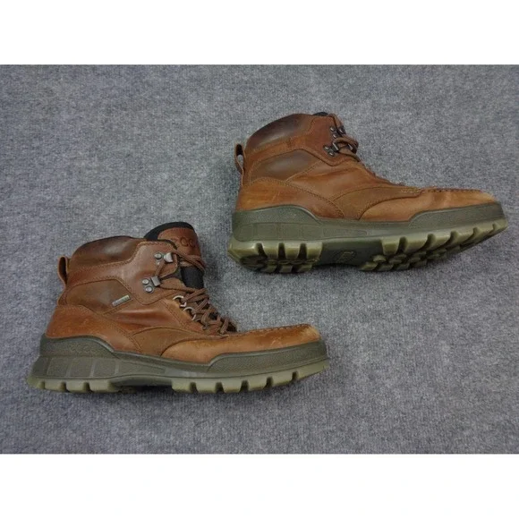 ECCO Track 25 Gore Tex‎ Mid Hiking Boots Waterproof Leather Men's 43 US 9