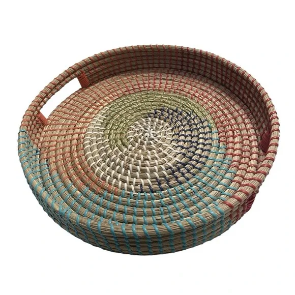 Woven Seagrass Basket With Handles 14