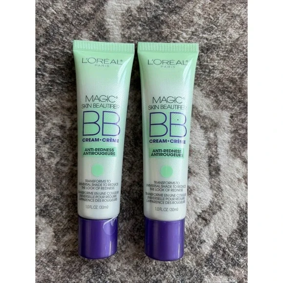 2 Pk: L'Oreal Magic Skin Beautifier BB Cream #820 Anti-Redness