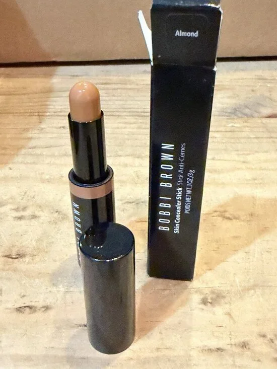 Bobbi Brown Skin Concealer Stick In ALMOND .1oz/3g New W/ Box