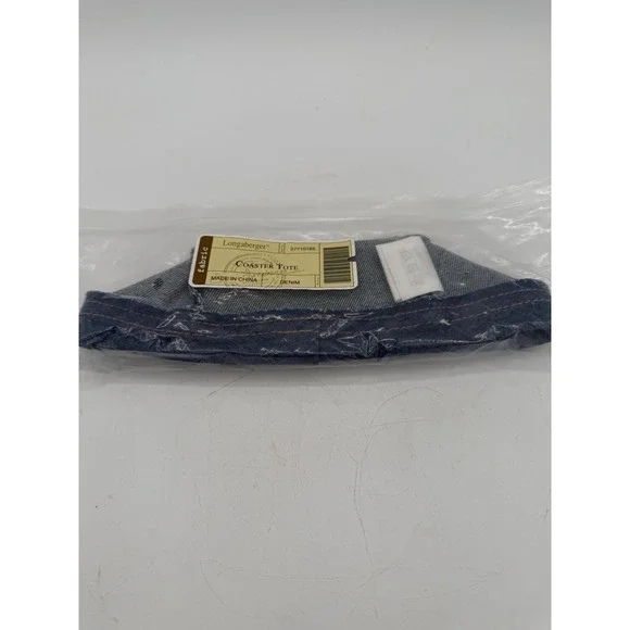 🧺☕ Longaberger Coaster Tote Basket Liner ONLY‎ – Denim – NIP 💙✨