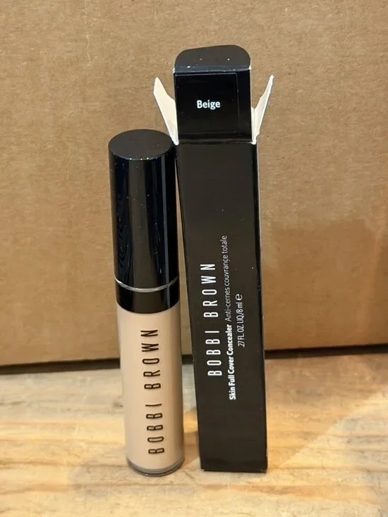 Bobbi Brown Skin Full Cover Concealer BEIGE .27 oz Full Size New W/ Box