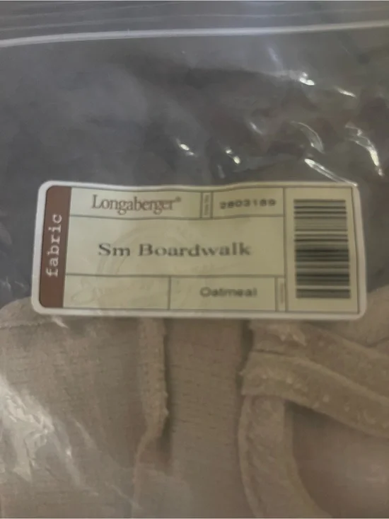 Longaberger Oatmeal Fabric Liner