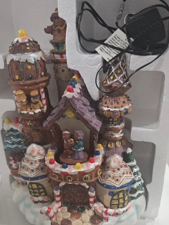 Target Festive Gingerbread Castle Figurine with Colorful Accents