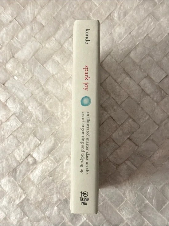 Spark Joy Marie Kondo hardcover book illustrated art of organizing & tidying up