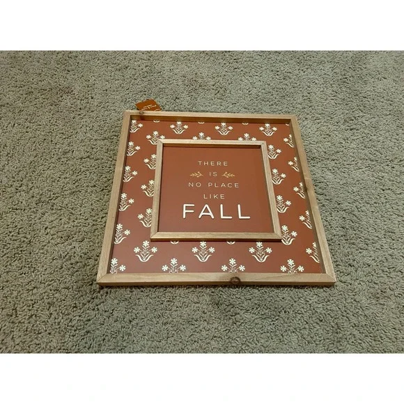 New Place & Time fall decor wooden picture by Joann 