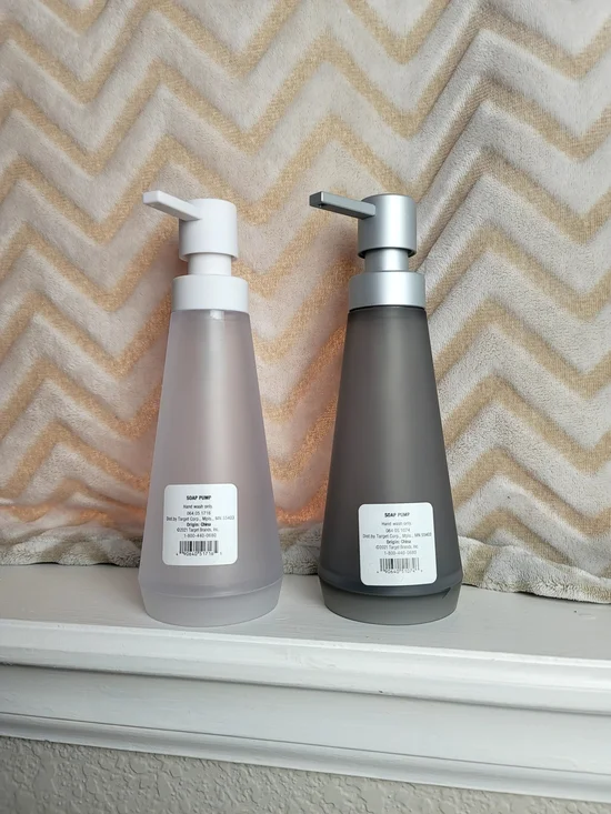 Target Gray and White Foaming Soap Dispensers Set