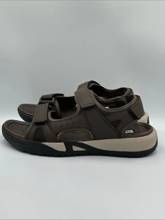 NWT Eddie Bauer Anchor Brown Sport Sandals Men’s Size 10M Comfort Outdoor Hiking