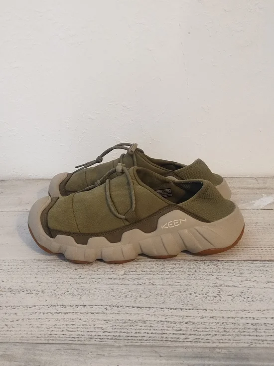 KEEN hypowser crushback slip on shoes martini olive men's size 9.5 good conditio