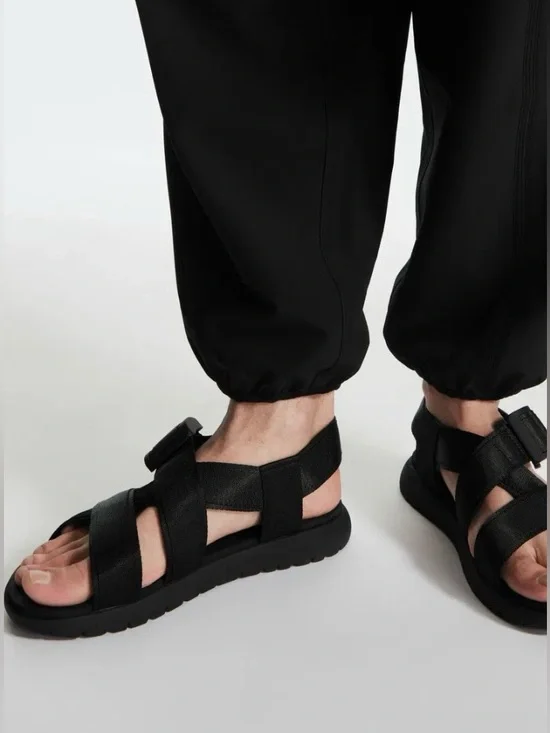 Men's COS Black Multi-Strap Sandals. NEW.