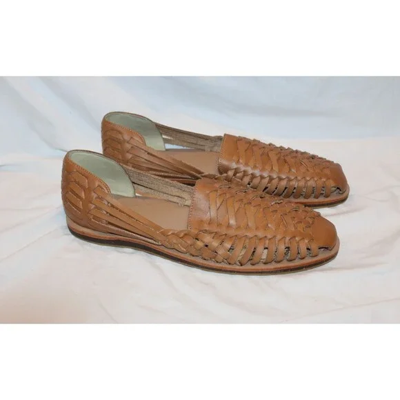 Nisolo Leather Sandal Huarache Men's ALMOND BROWN NWOB SZ 12 MSRP $150