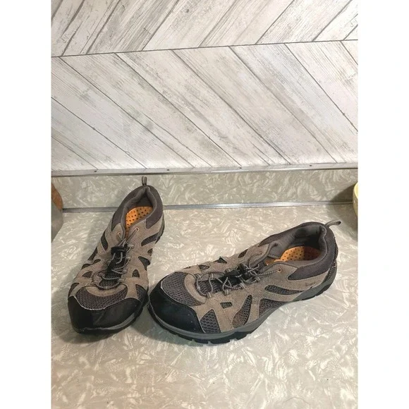 Gotcha Trekker Tan Vented Soles Stay Tight Laces Hiking Shoes Mens Size 12