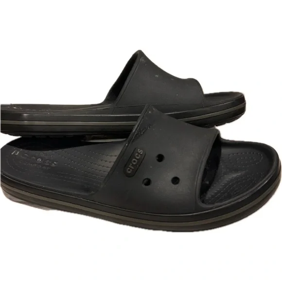 Crocs Men’s Crocband III Black Slide Sandals Size 12