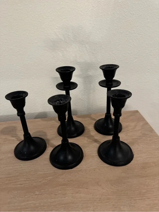 Black Candlestick Holders