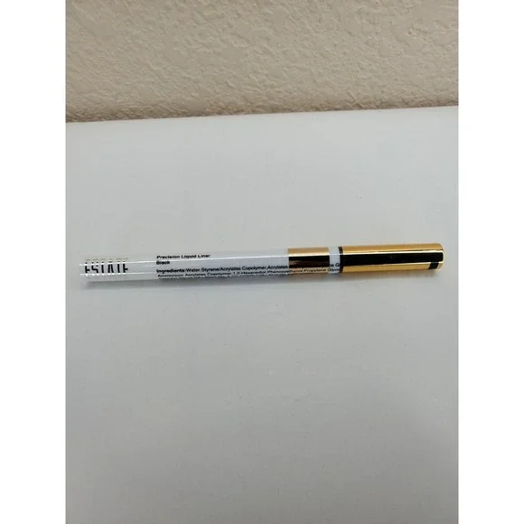 Estate Cosmetics Precision Liquid Liner in Black ‎ Sealed Full Size 0.14 oz.