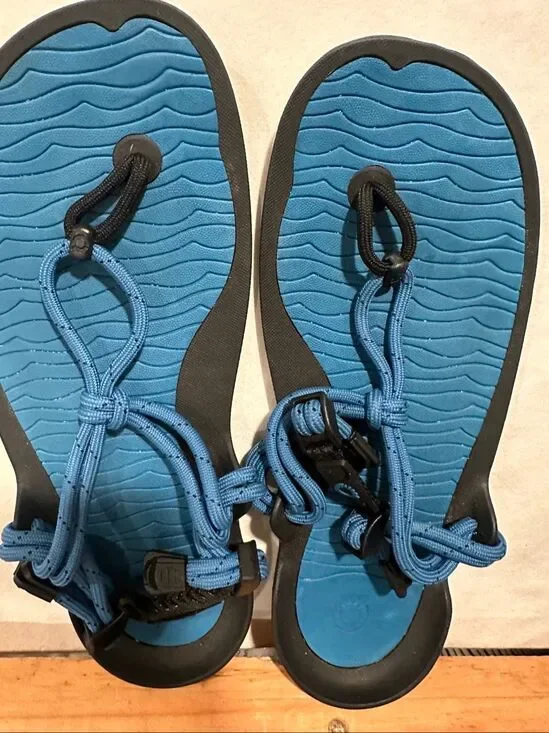 Xero Shoes Z-Trail EV Sport Sandals Blue Black Women’s 8 Barefoot Hiking