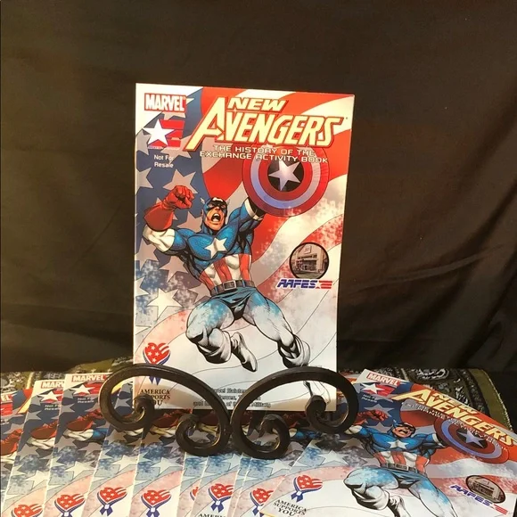 Lot of 11 Marvel New Avengers Captain America Coloring & Activity Book