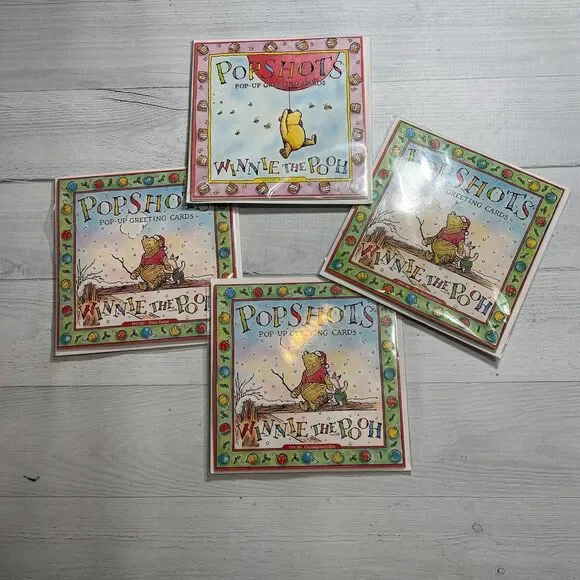 Pop shots Winnie the Pooh‎ pop up greeting cards NEW