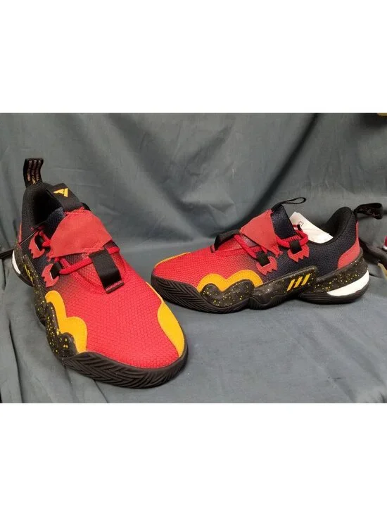 Adidas Trae Young 1 Atlanta Hawks Black/Red/Yellow GY3772 Mens Size 8 NEW NO BOX
